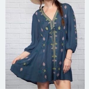 Free People Stargazer Mini 💙 Ethereal Blue Boho Babe XS